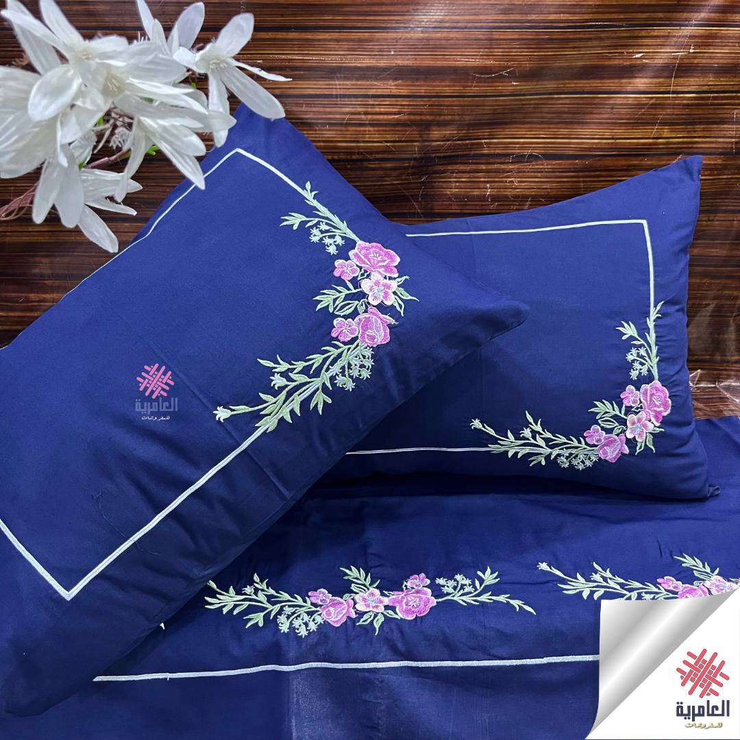 طقم وردة طائرة مطرز 5126