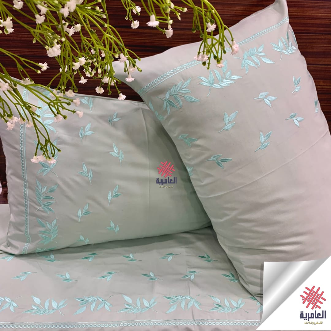 طقم ورق شجر مطرز 5133