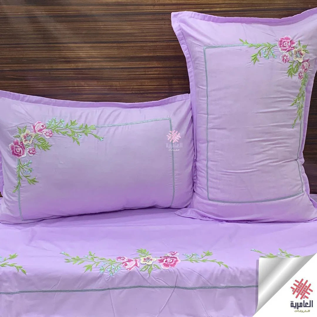 طقم وردة طائرة مطرز 5126