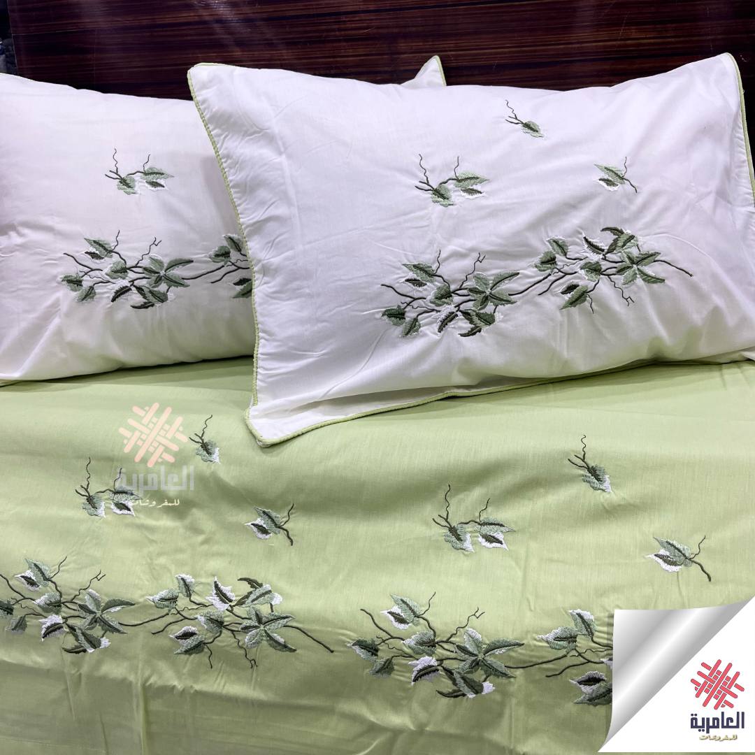 طقم النسيم ماتشنج مطرز 	5101