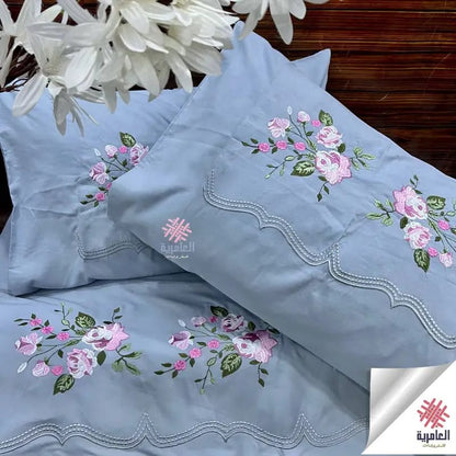 طقم ياسمينا السمينه صغير مطرز 5566