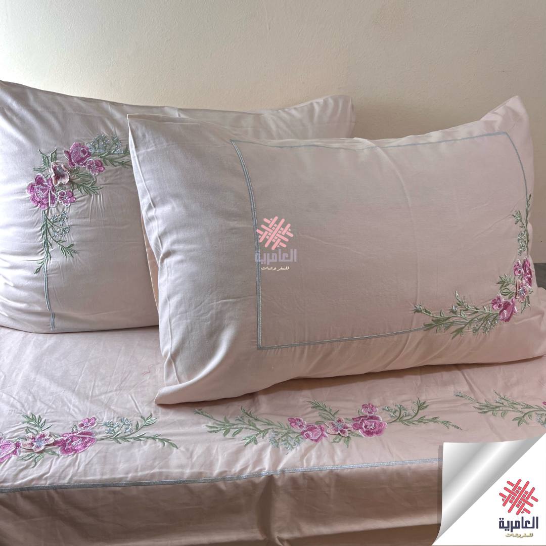 طقم وردة طائرة مطرز 5126