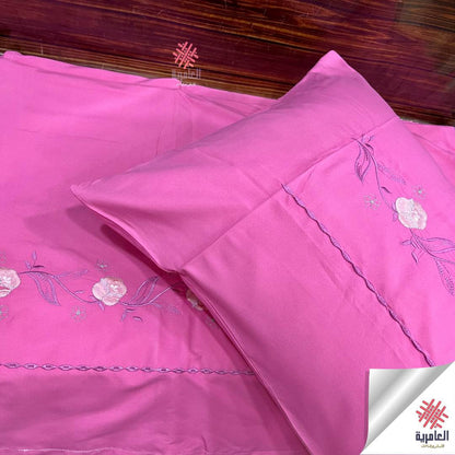 طقم ملاية مطرز زهرة 4قطع 5134