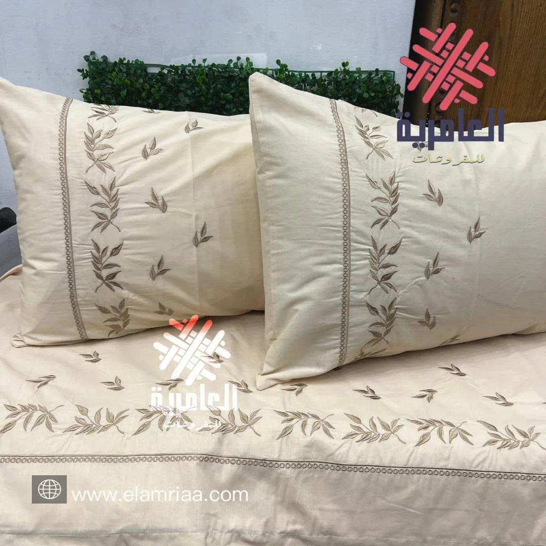 طقم ورق شجر مطرز 5133