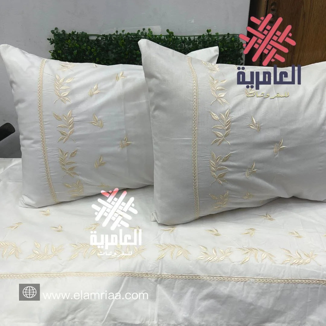 طقم ورق شجر مطرز 5133