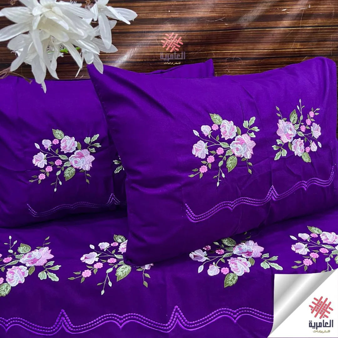 طقم ياسمينا السمينه صغير مطرز 5566