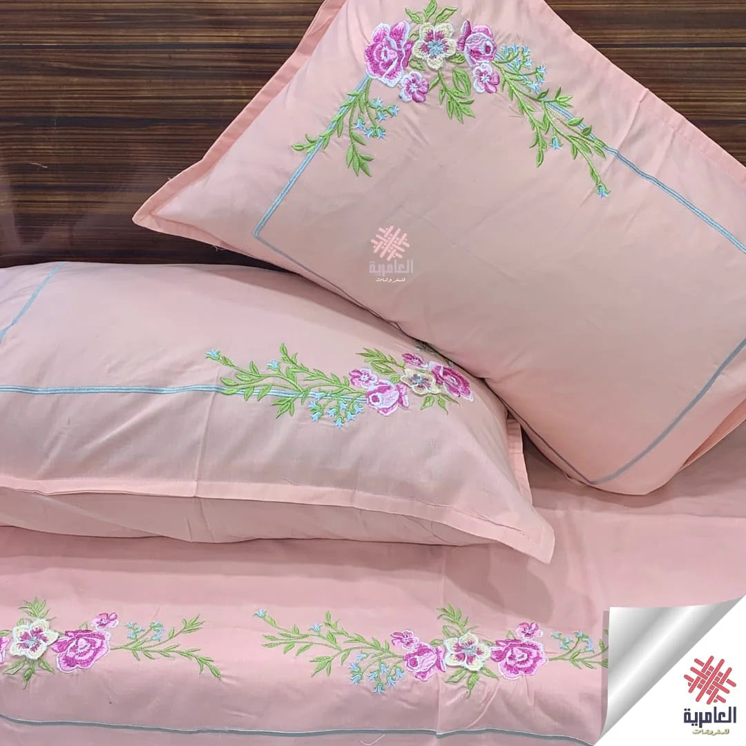 طقم وردة طائرة مطرز 5126